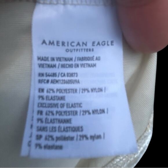 American Eagle Outfitters Women Size Medium Cream Tiered Peplum Camisole - Picture 13 of 16